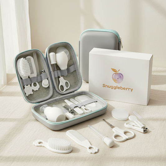9pcs Newborn Baby Grooming Kit with Portable Case