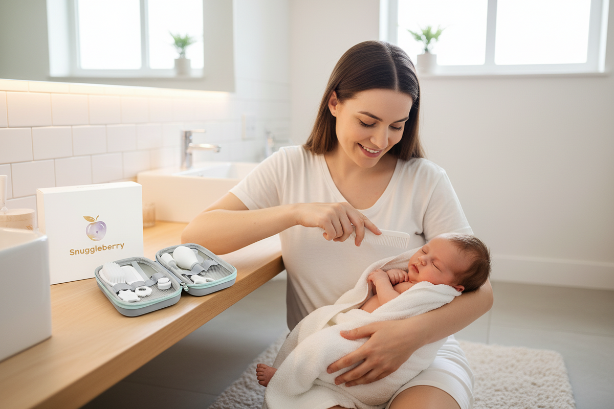 9pcs Newborn Baby Grooming Kit with Portable Case